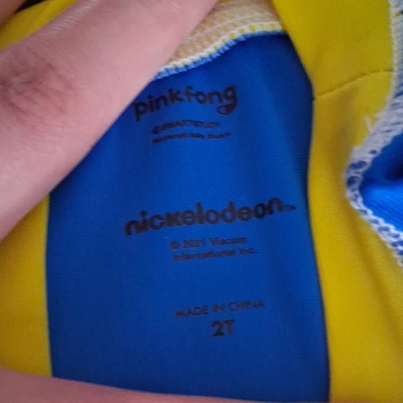 Kids Shark Rashguard Set - Blue and Yellow - Picture 2 of 4